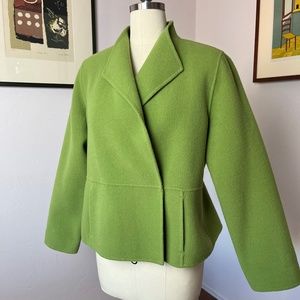 Eileen Fisher double breasted wool/nylon/cashmere jacket